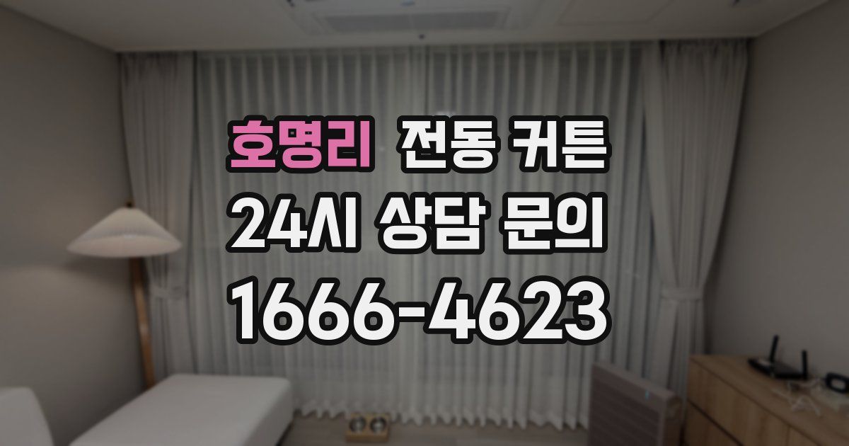 호명리 전동 커튼