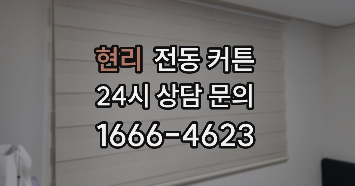 현리 전동 커튼