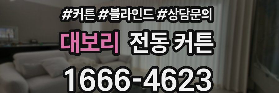 대보리 전동 커튼