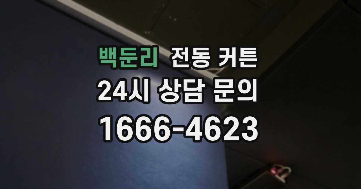 백둔리 전동 커튼