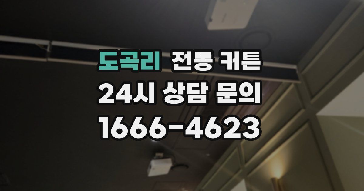 도곡리 전동 커튼