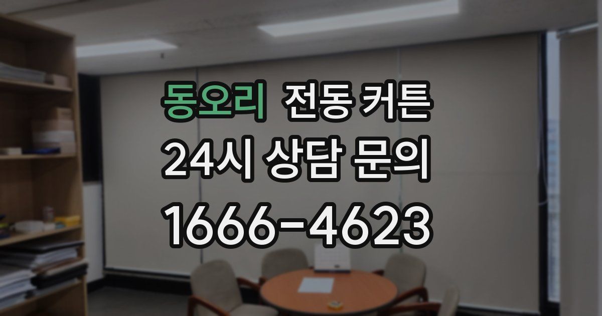 동오리 전동 커튼