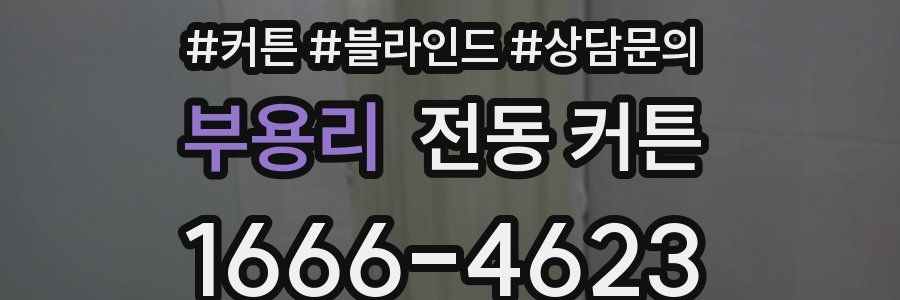 부용리 전동 커튼