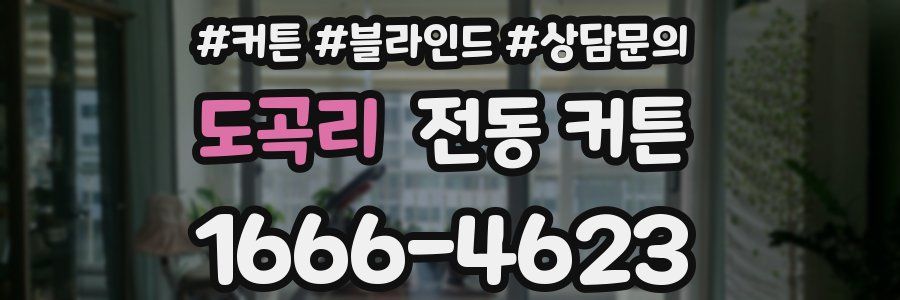 도곡리 전동 커튼