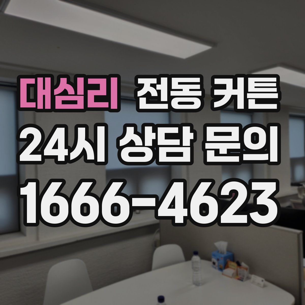 대심리 전동 커튼
