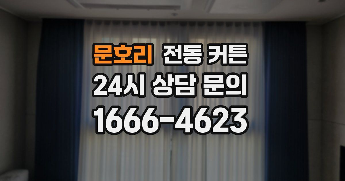 문호리 전동 커튼