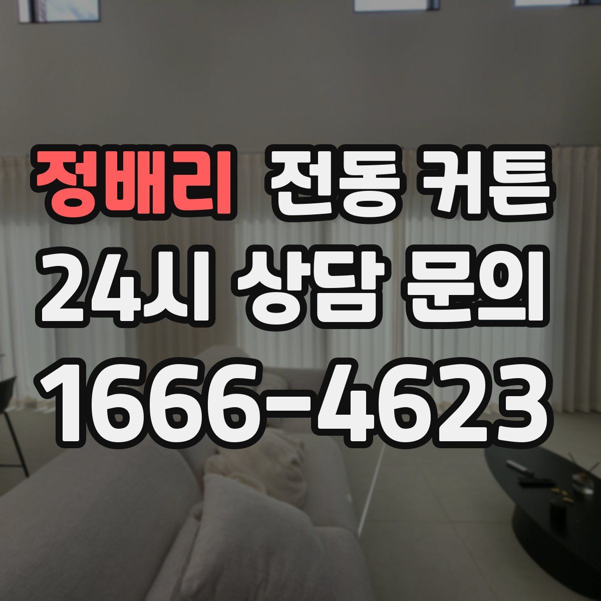 정배리 전동 커튼