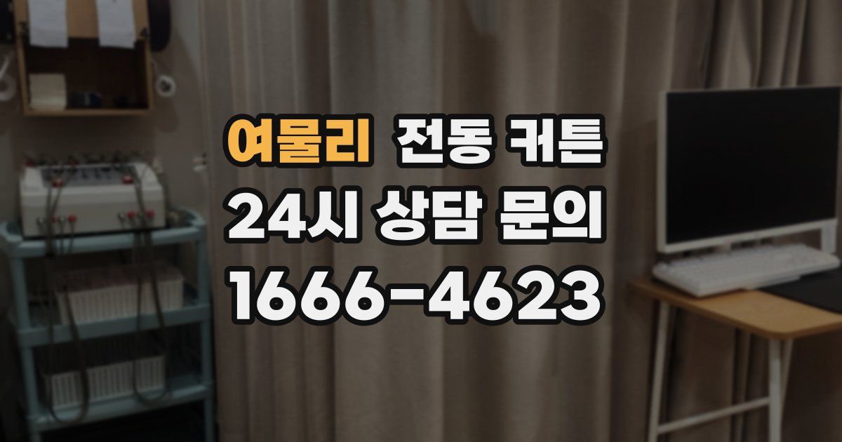 여물리 전동 커튼