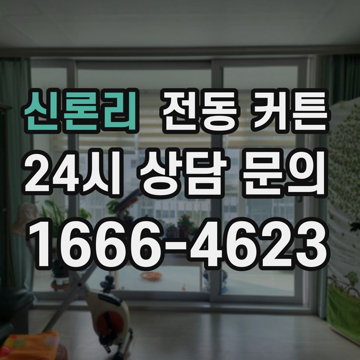신론리 전동 커튼