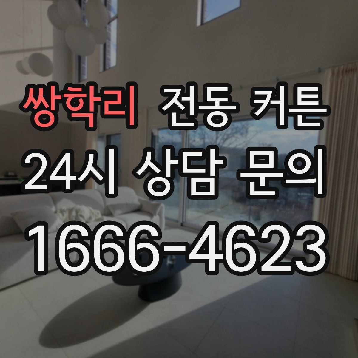쌍학리 전동 커튼