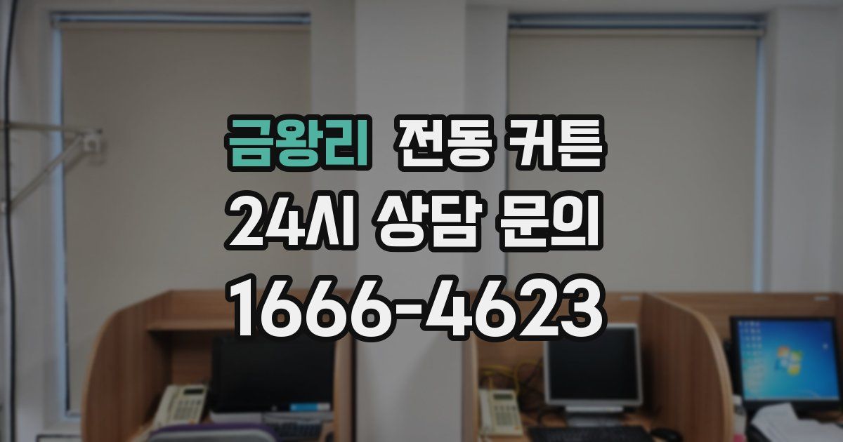 금왕리 전동 커튼