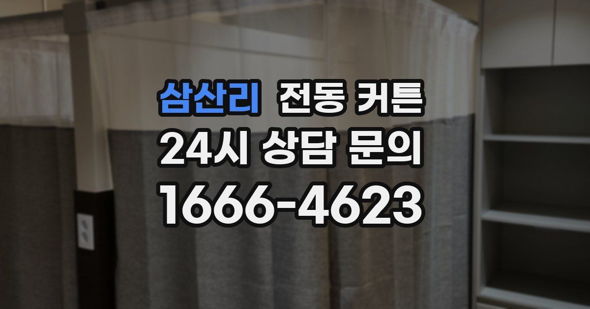 삼산리 전동 커튼
