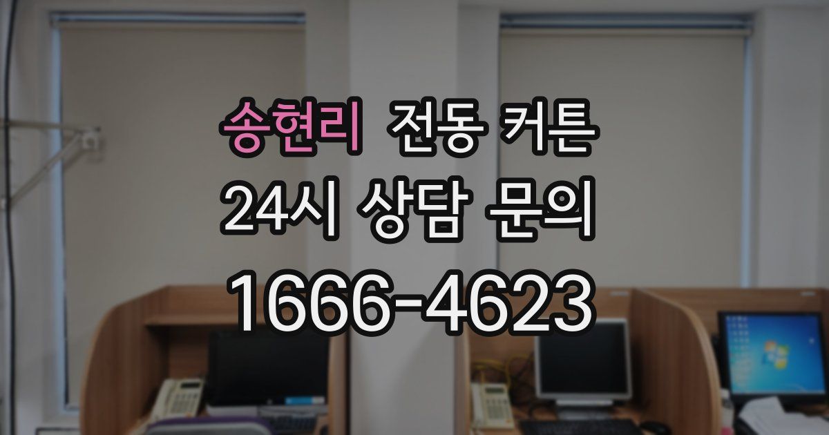 송현리 전동 커튼