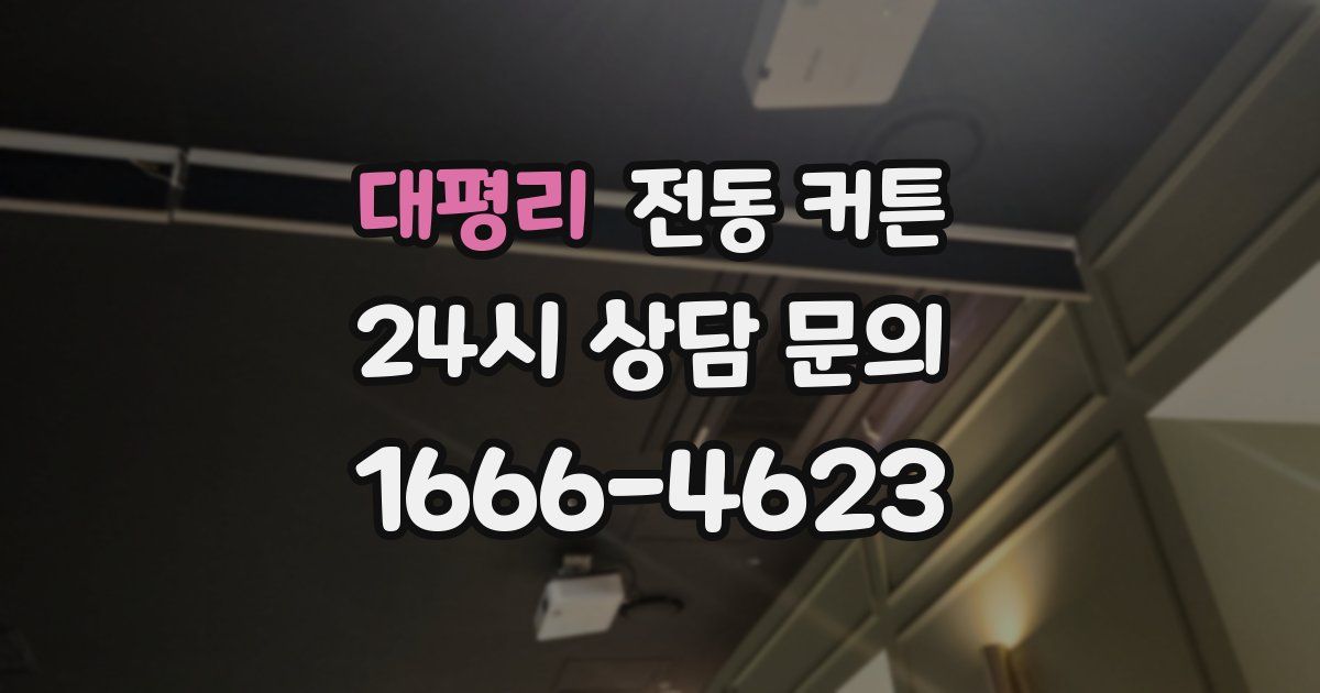 대평리 전동 커튼