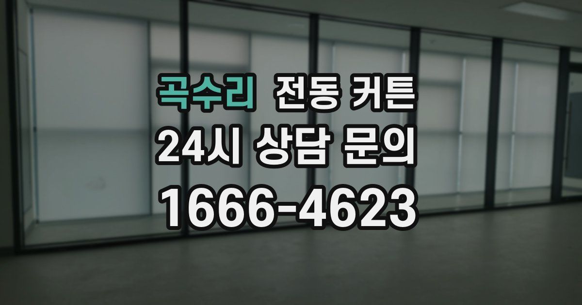 곡수리 전동 커튼