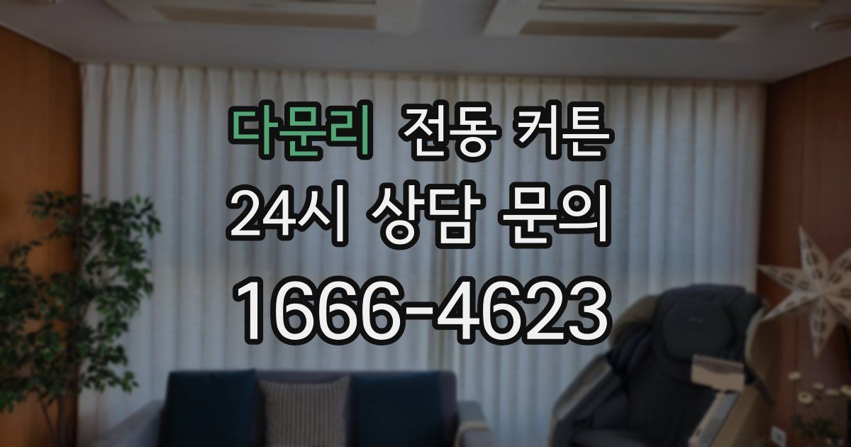 다문리 전동 커튼