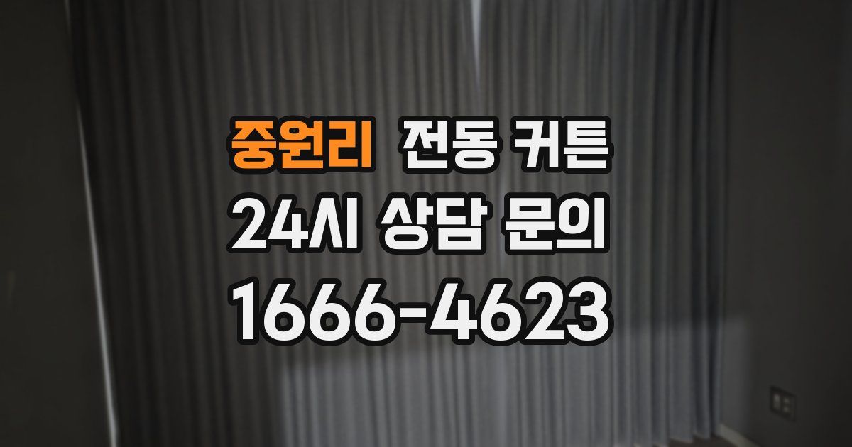 중원리 전동 커튼