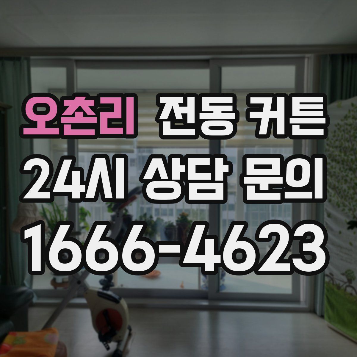 오촌리 전동 커튼