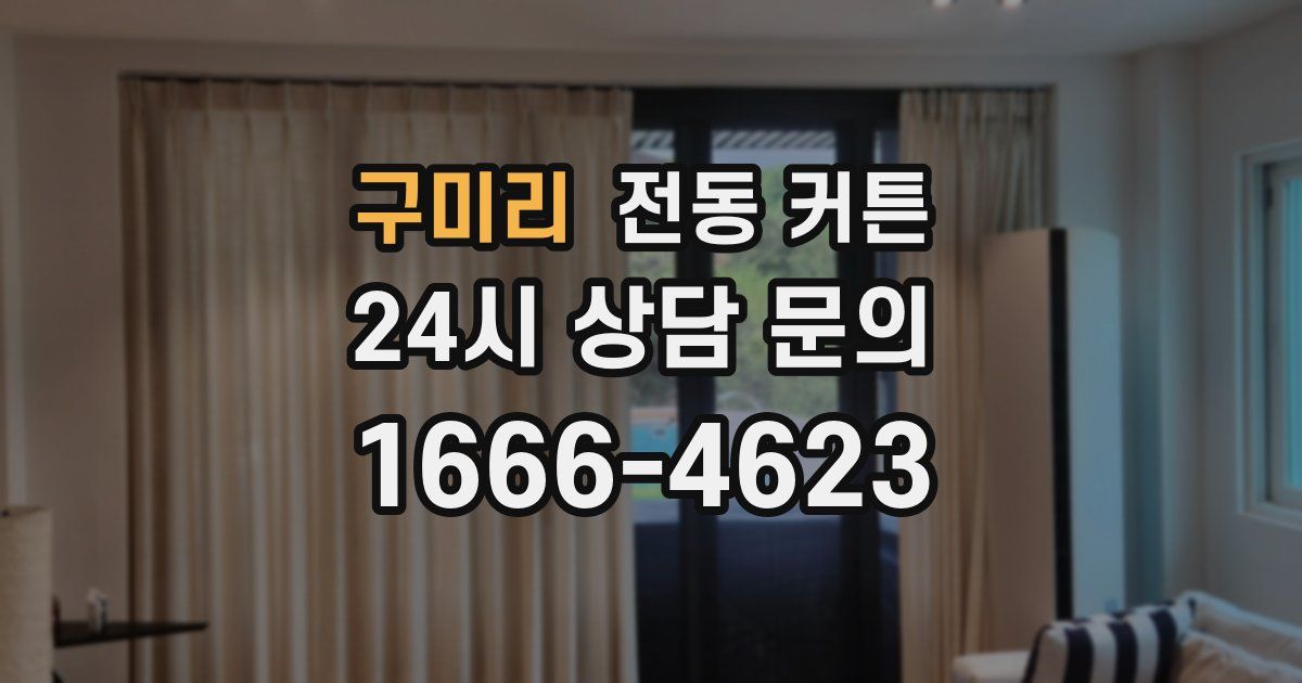 구미리 전동 커튼