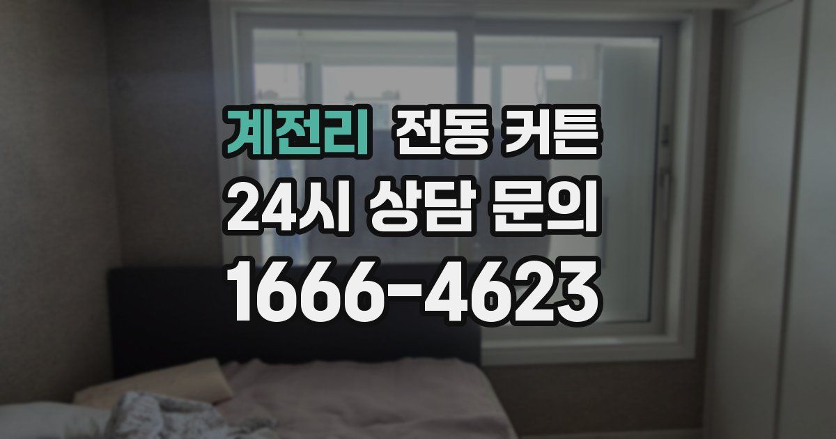 계전리 전동 커튼