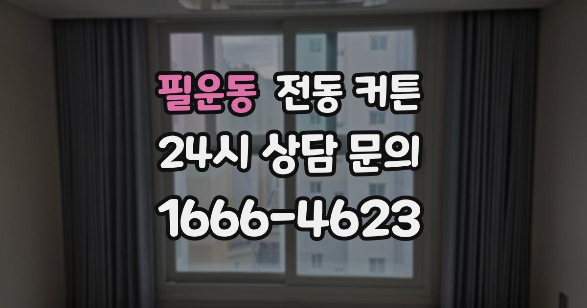 필운동 전동 커튼