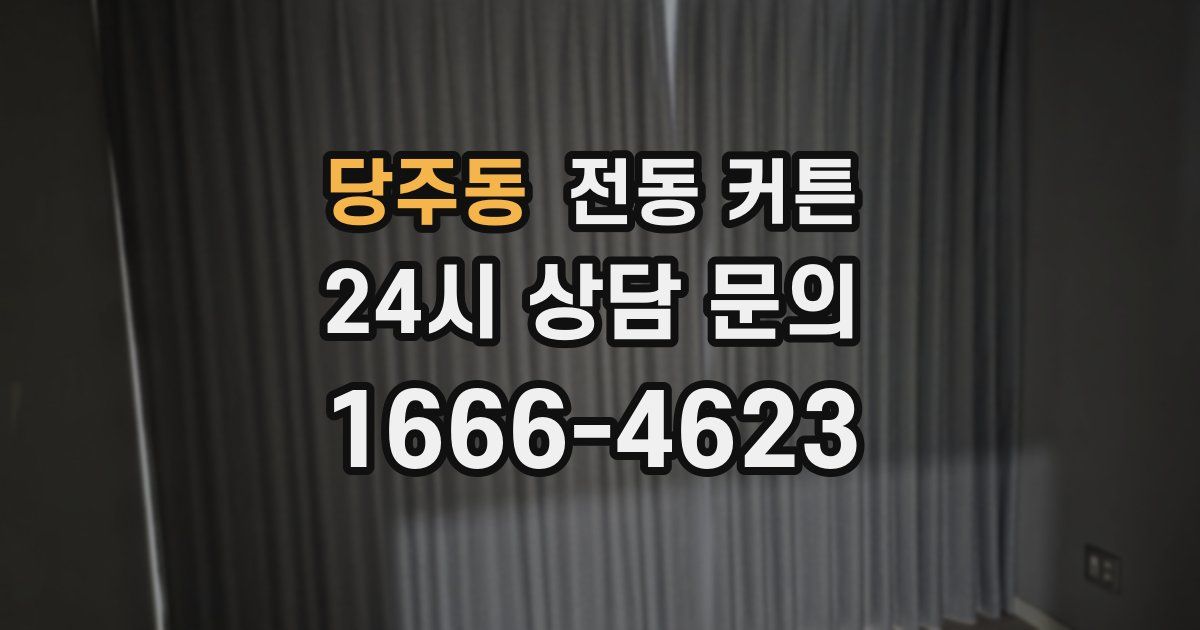 당주동 전동 커튼