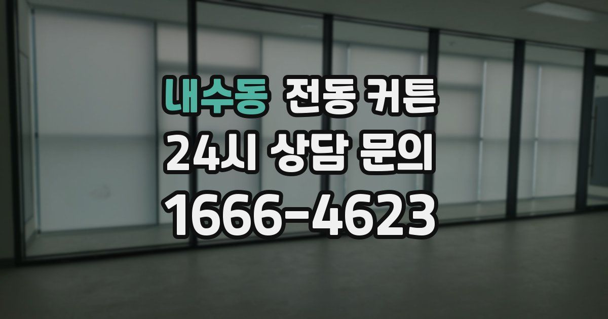 내수동 전동 커튼