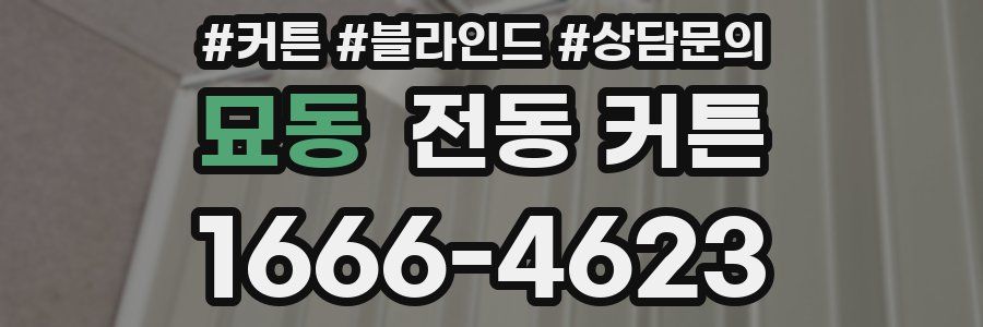 묘동 전동 커튼