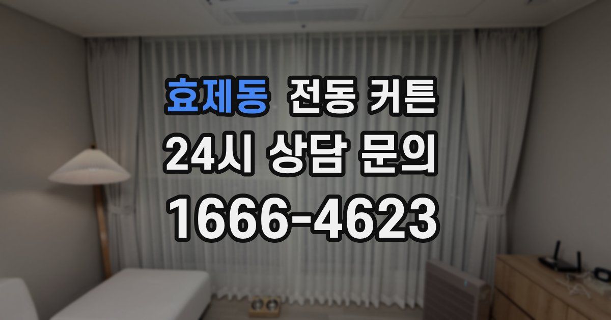 효제동 전동 커튼