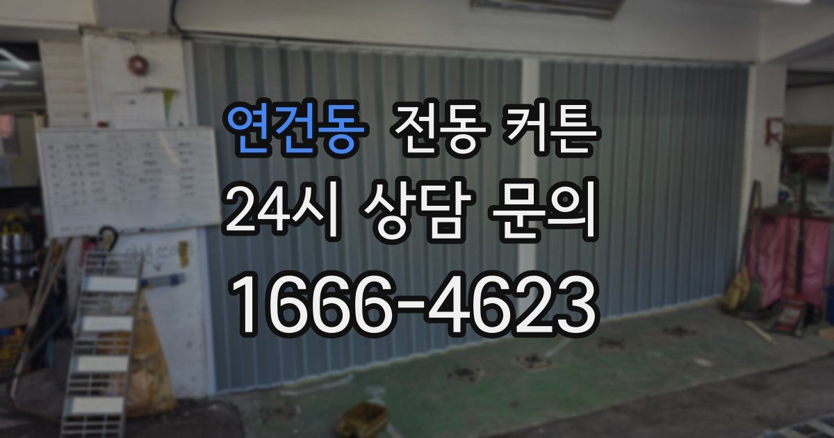 연건동 전동 커튼