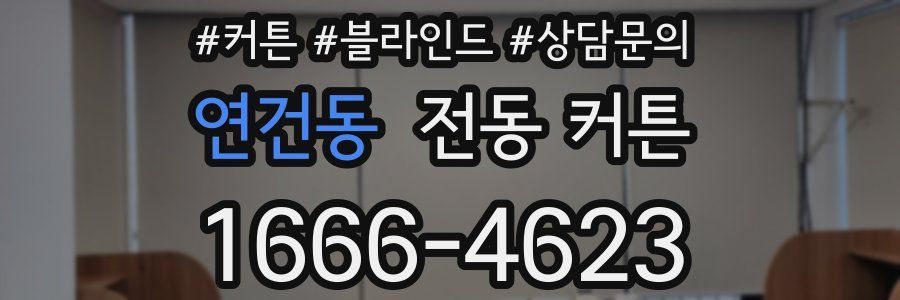 연건동 전동 커튼