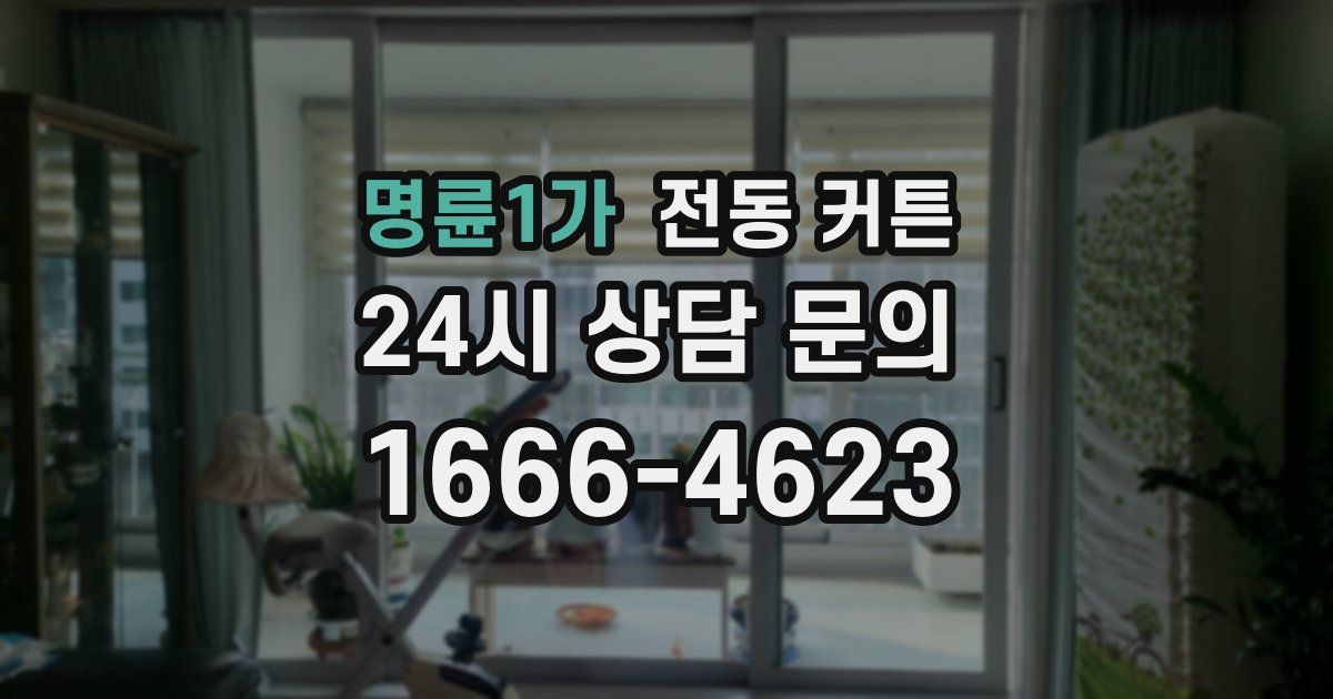 명륜1가 전동 커튼
