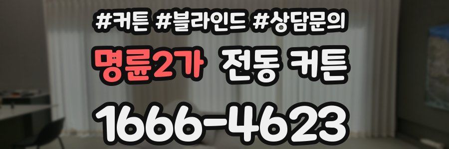 명륜2가 전동 커튼