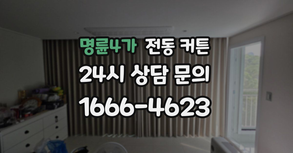 명륜4가 전동 커튼