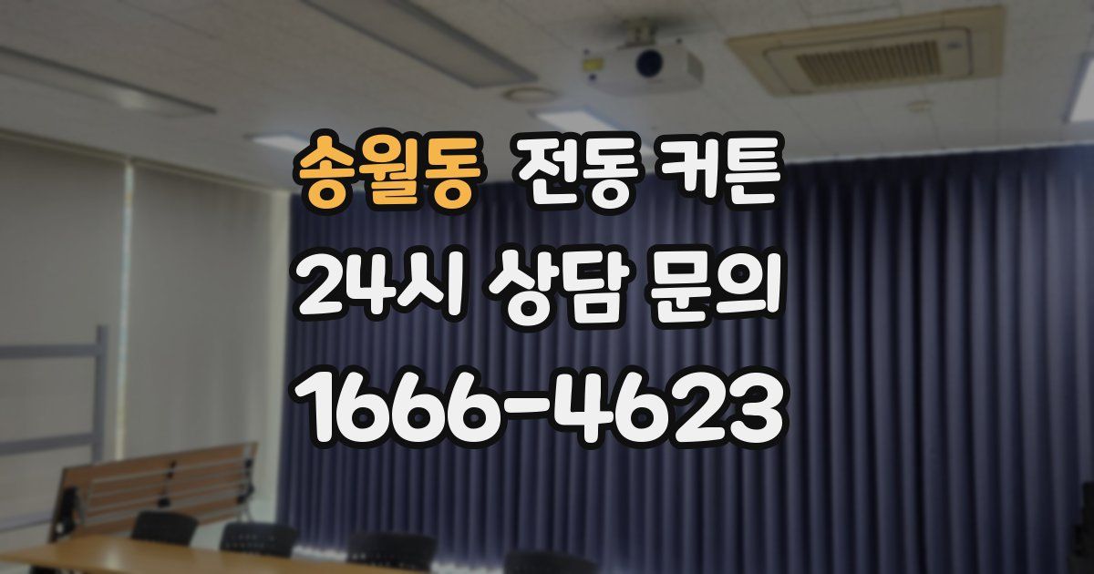 송월동 전동 커튼