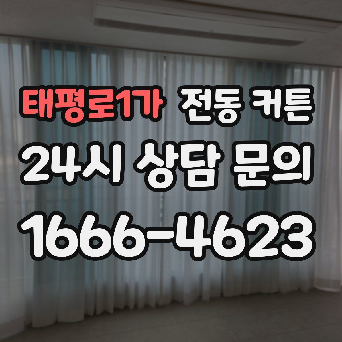 태평로1가 전동 커튼