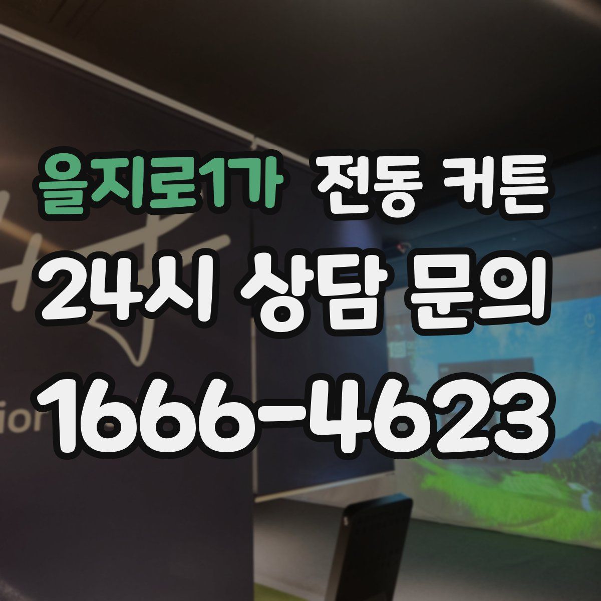 을지로1가 전동 커튼