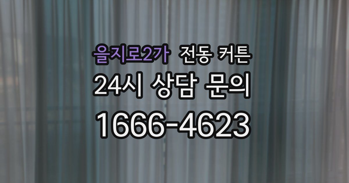 을지로2가 전동 커튼