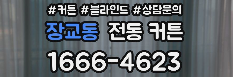 장교동 전동 커튼