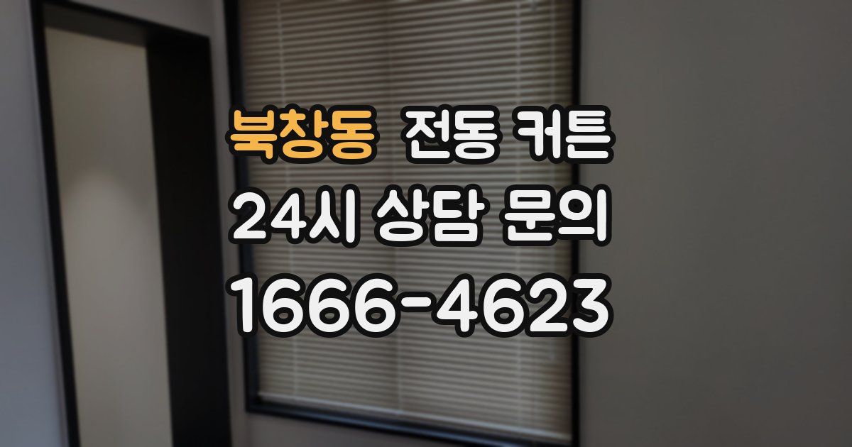 북창동 전동 커튼