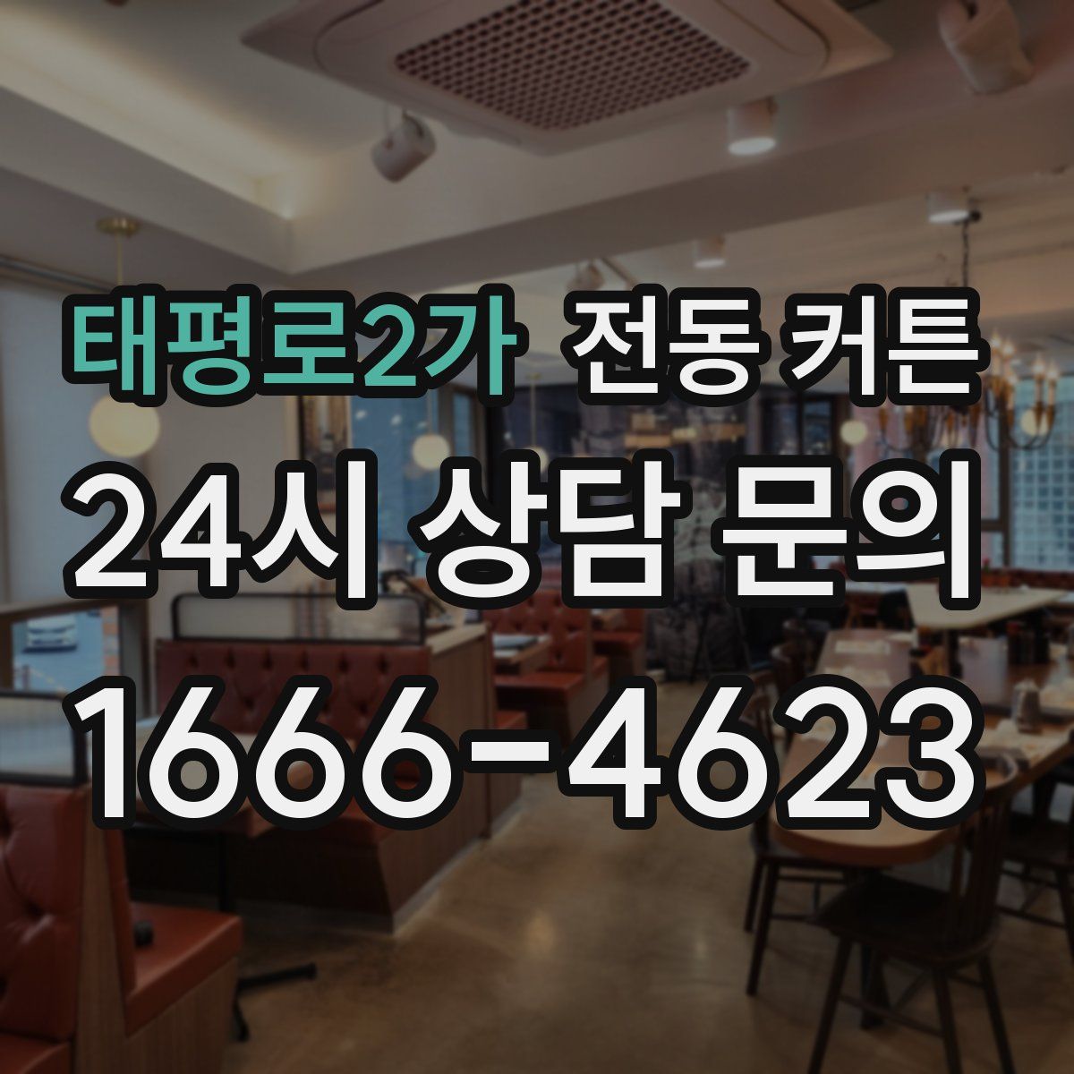 태평로2가 전동 커튼