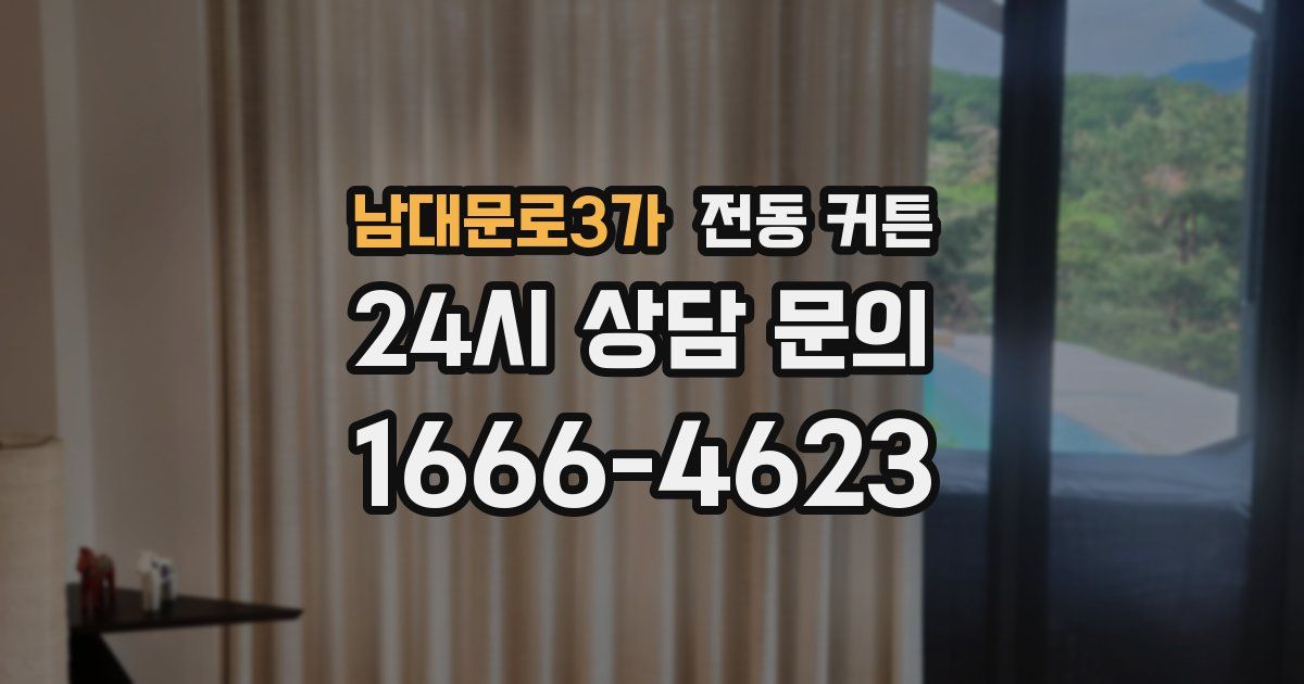 남대문로3가 전동 커튼