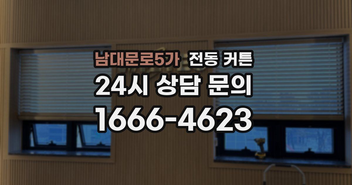 남대문로5가 전동 커튼