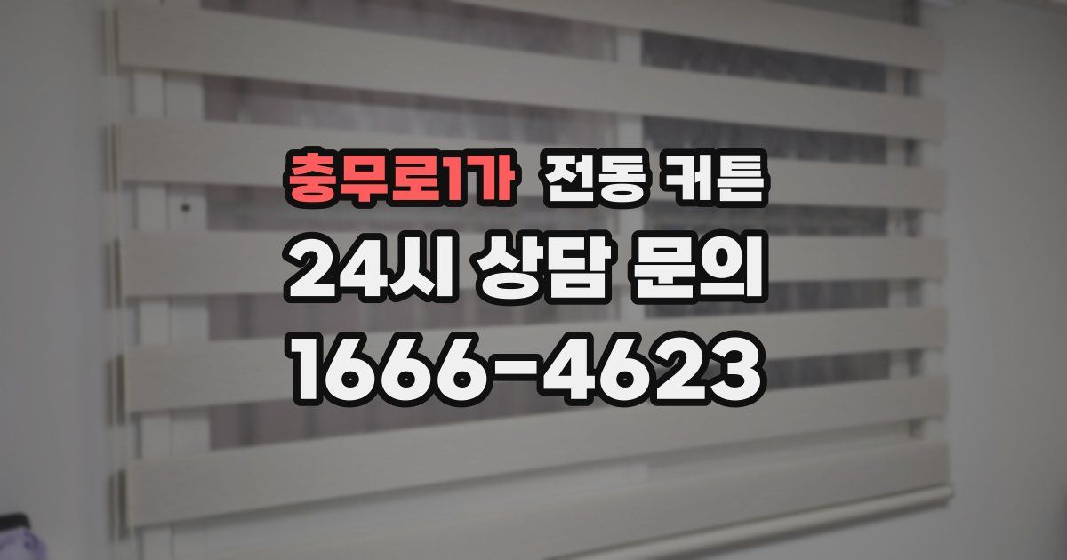 충무로1가 전동 커튼