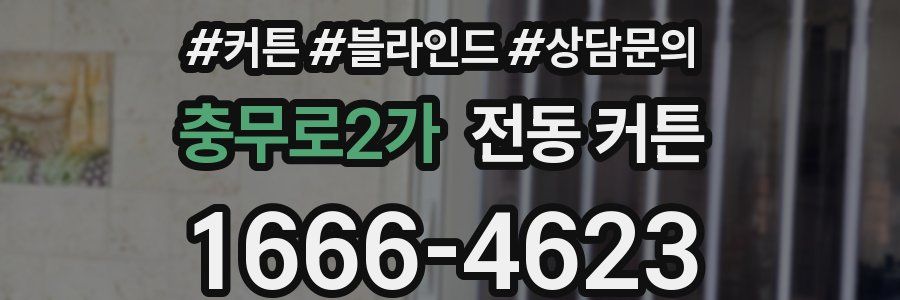충무로2가 전동 커튼