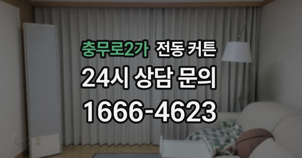 충무로2가 전동 커튼
