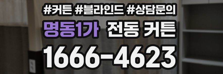 명동1가 전동 커튼