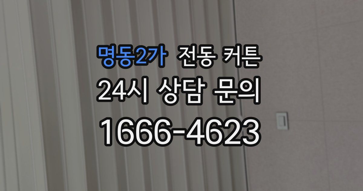 명동2가 전동 커튼