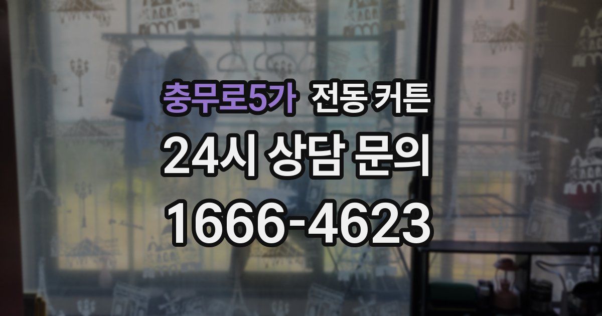 충무로5가 전동 커튼