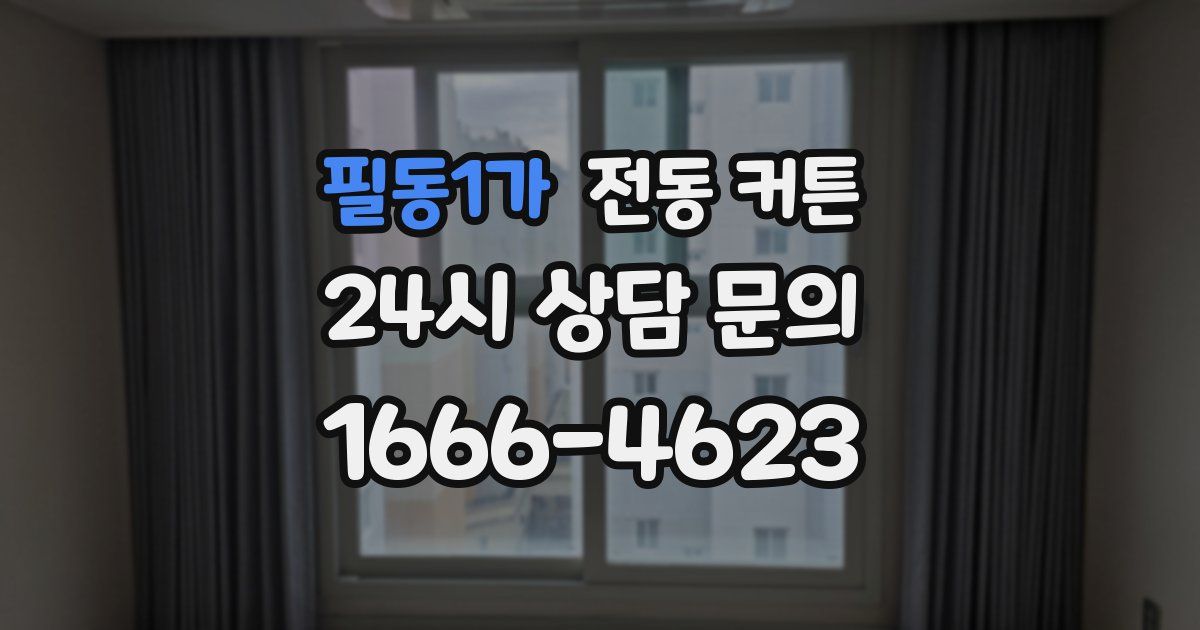 필동1가 전동 커튼